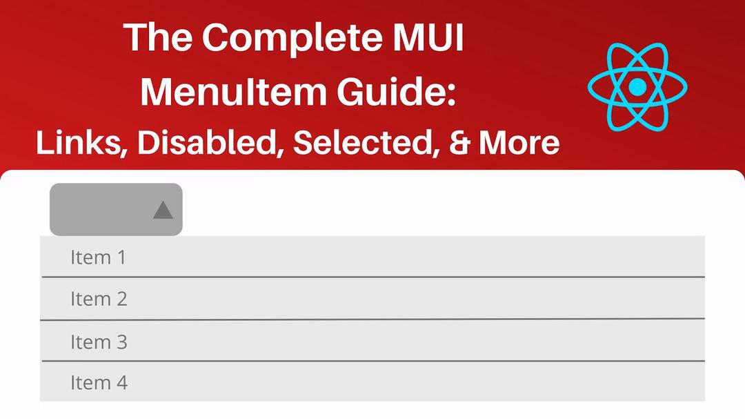 'Video thumbnail for The Complete Material UI MenuItem Guide: Links, Disabled, Selected, & More'