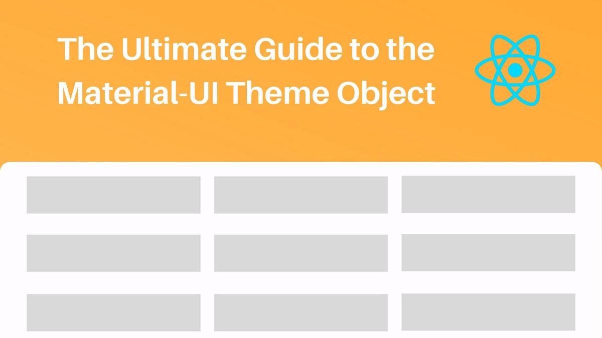 'Video thumbnail for The Ultimate Guide to the Material UI Theme Object: Breakpoints, Typography, Overrides and Shadows'