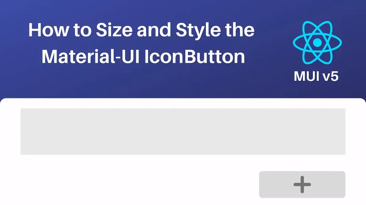 'Video thumbnail for How to Size and Style the Material-UI IconButton'