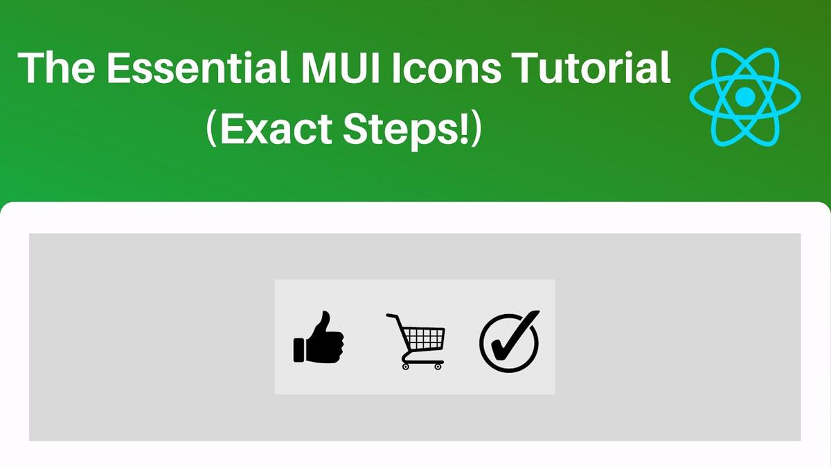 'Video thumbnail for The Essential MUI Icon Tutorial (Exact Steps!)'